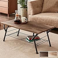 ブラウン木製センターテーブル 折りたたみ可能 51u+dJjdmnL._SS200_.jpg